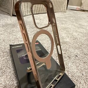 iPhone 16Pro Casekoo case with stand, Rose Gold color